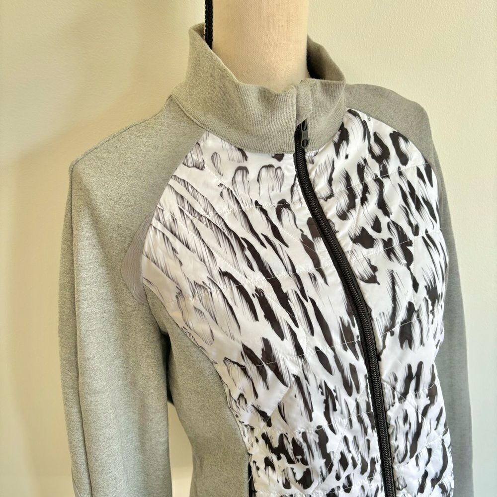 Blanc Noir Vector Thin Down Jacket White Grey Hea… - image 4